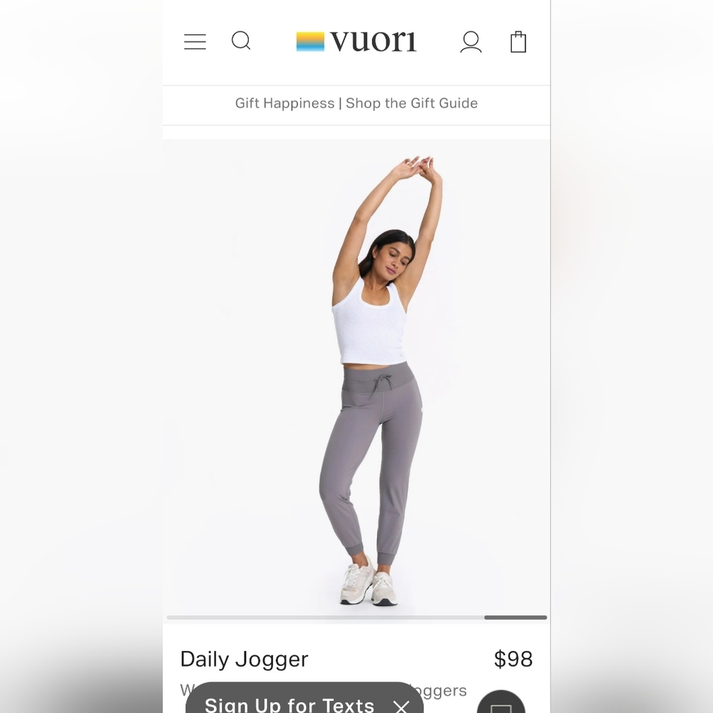 Vuori Blush Pink Daily Jogger